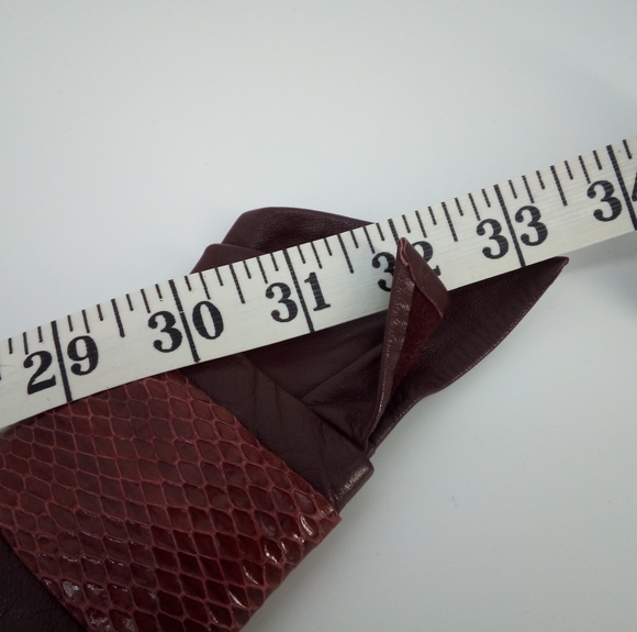 Vintage Boho Dress Belt Velcro Brown Snake Print Padding XS - Picture 9 of 9